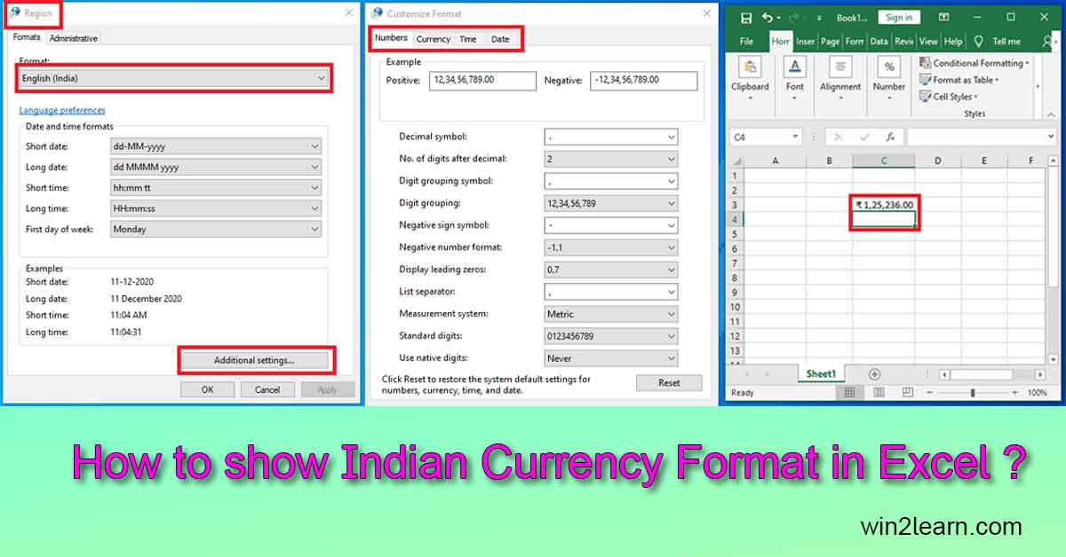 how-to-show-indian-currency-format-in-excel-win2learn