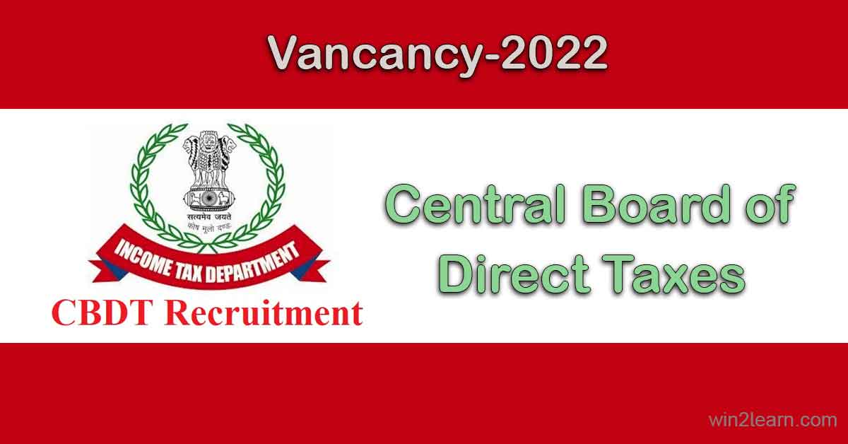 Central Board of Direct Taxes Recruitment